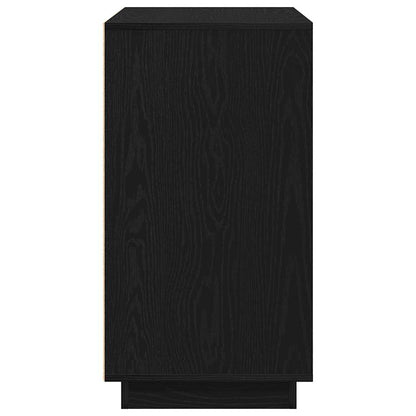 vidaXL Sideboard Black Oak 80 x 40 x 75 cm Engineered Wood