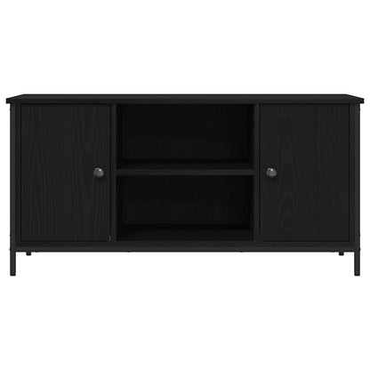 vidaXL TV Cabinet Black oak 100 x 40 x 50 cm Engineered wood