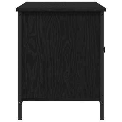 vidaXL TV Cabinet Black oak 100 x 40 x 50 cm Engineered wood