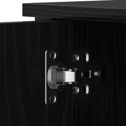 vidaXL TV Cabinet Black oak 80 x 40 x 50 cm Engineered wood