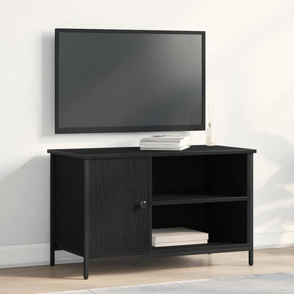 vidaXL TV Cabinet Black oak 80 x 40 x 50 cm Engineered wood