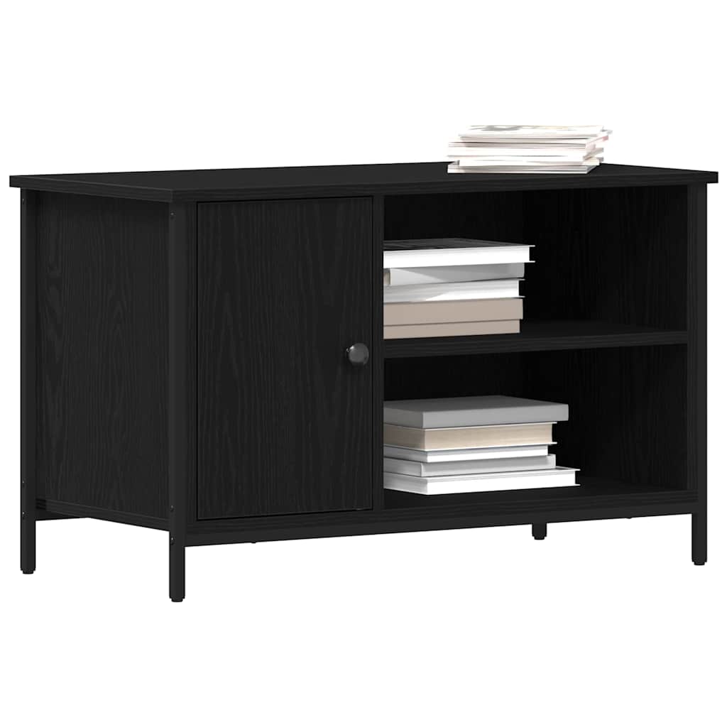 vidaXL TV Cabinet Black oak 80 x 40 x 50 cm Engineered wood