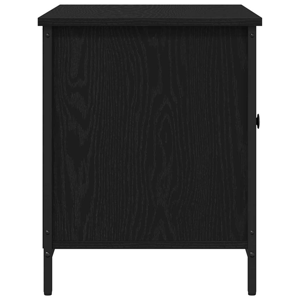 vidaXL TV Cabinet Black oak 80 x 40 x 50 cm Engineered wood