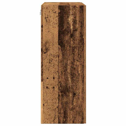 vidaXL Wall Cabinet Old Wood 69.5 x 34 x 90 cm Engineered Wood