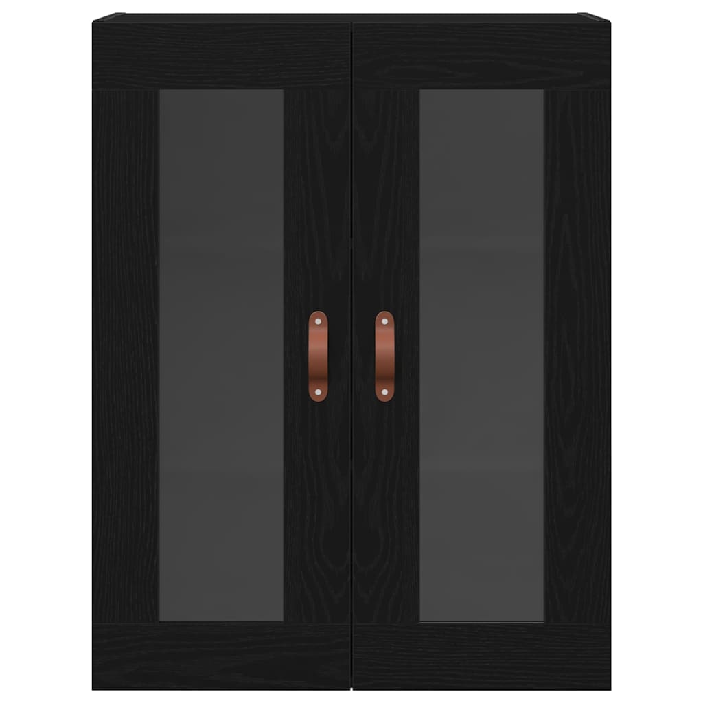 vidaXL Wall Cabinet Black Oak 69.5 x 34 x 90 cm Engineered Wood