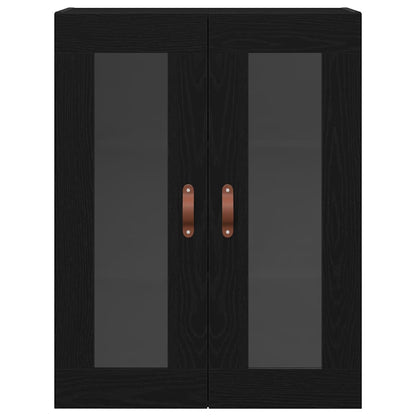 vidaXL Wall Cabinet Black Oak 69.5 x 34 x 90 cm Engineered Wood