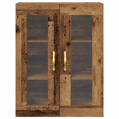 vidaXL Wall Cabinet Old Wood 69.5 x 34 x 90 cm Engineered Wood