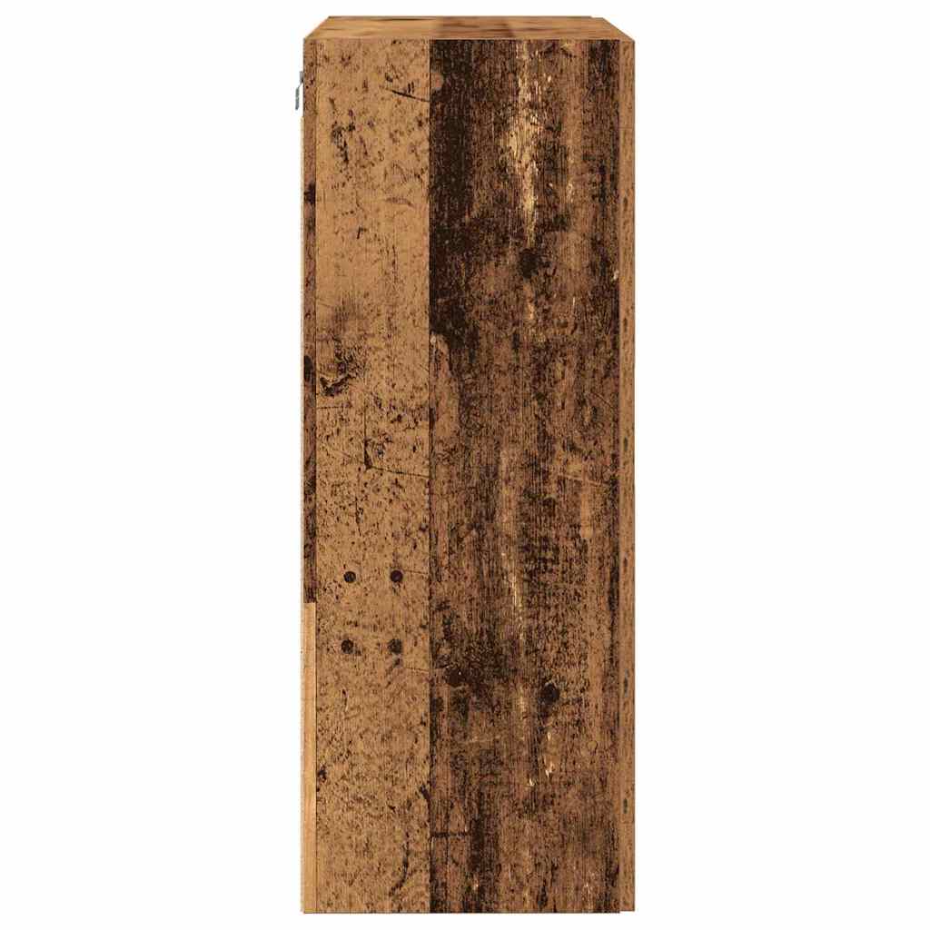vidaXL Wall Cabinet Old Wood 69.5 x 34 x 90 cm Engineered Wood