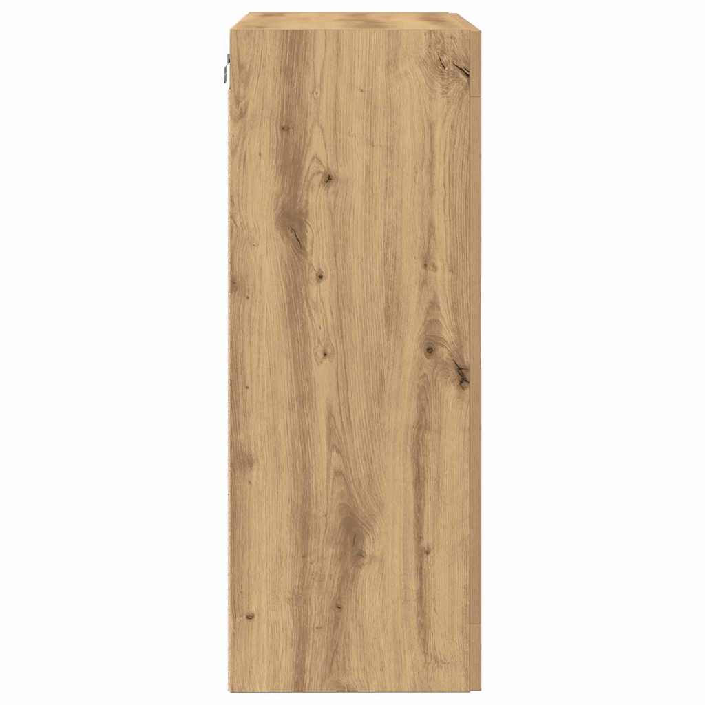 vidaXL Wall Cabinet Artisan Oak 69.5 x 34 x 90 cm Engineered Wood