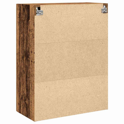 vidaXL Wall Cabinet Old Wood 69.5 x 34 x 90 cm Engineered Wood