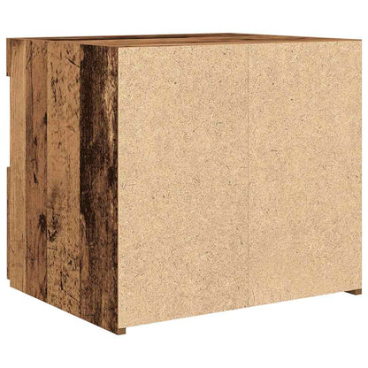 vidaXL Bedside Cabinet Old Wood 50 x 40 x 45 cm Engineered Wood