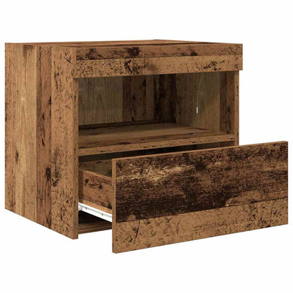 vidaXL Bedside Cabinet 2 pcs Old Wood 50 x 40 x 45 cm Engineered Wood