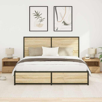 vidaXL Bedside Cabinet with Drawer 2 pcs Artisan Oak 50 x 40 x 45 cm