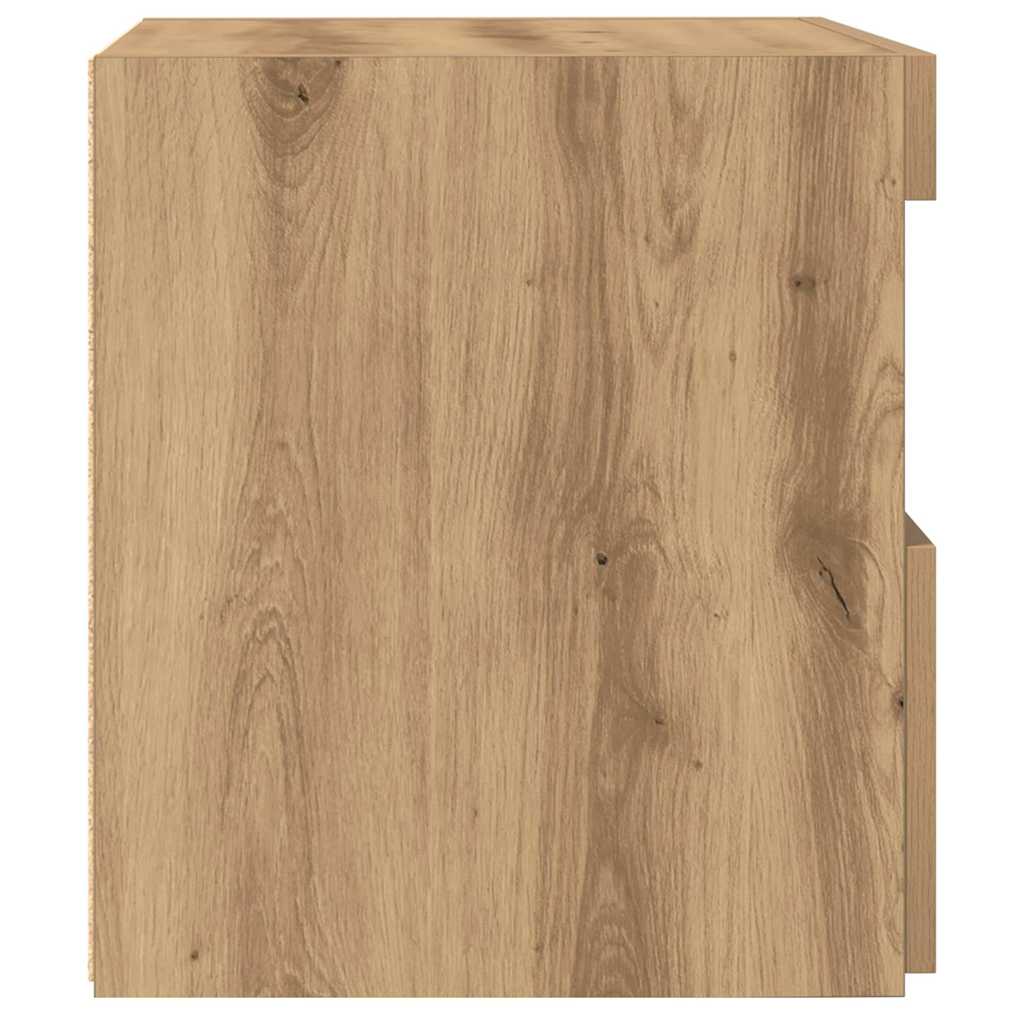 vidaXL Bedside Cabinet with Drawer 2 pcs Artisan Oak 50 x 40 x 45 cm