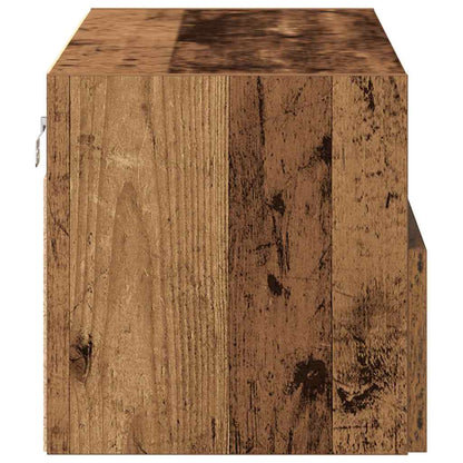 vidaXL TV Wall Cabinet 2 pcs Old Wood 100 x 30 x 30 cm Engineered Wood