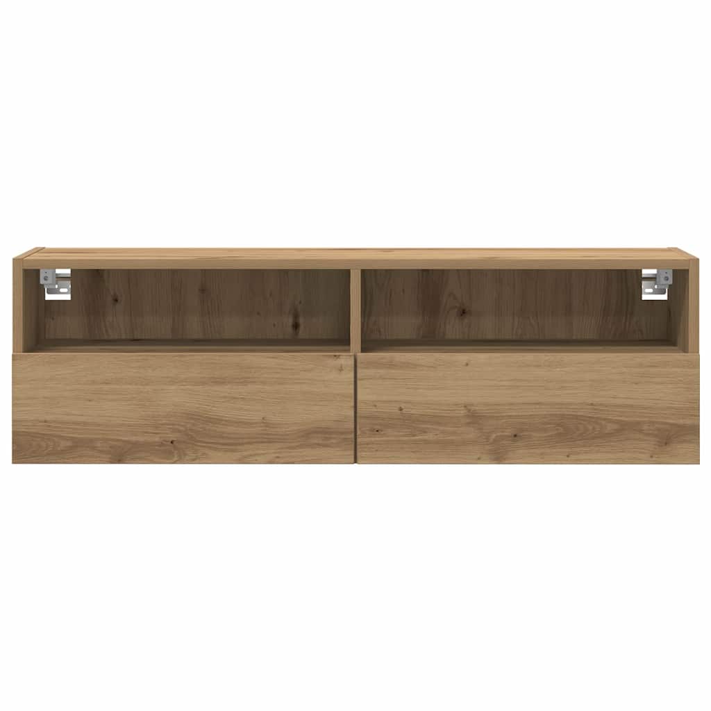 vidaXL TV Wall Cabinet 100 x 30 x 30 cm Artisan oak Engineered Wood