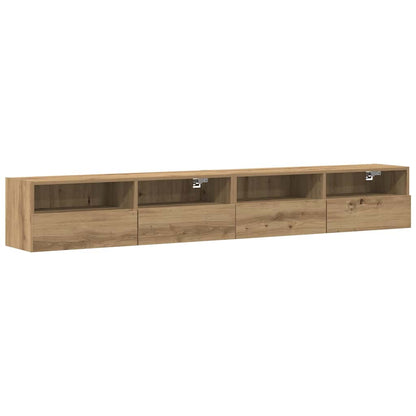 vidaXL TV Wall Cabinet 2 pcs Artisan oak Engineered Wood