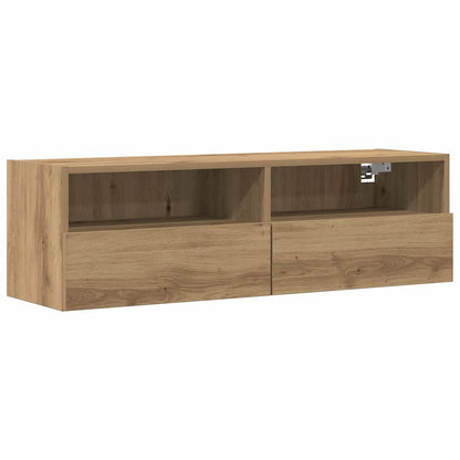 vidaXL TV Wall Cabinet 2 pcs Artisan oak Engineered Wood