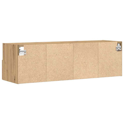 vidaXL TV Wall Cabinet 2 pcs Artisan oak Engineered Wood