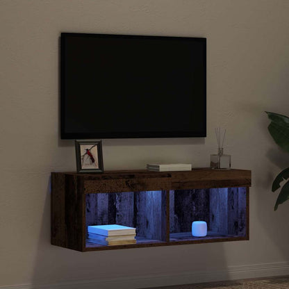 vidaXL TV Cabinet Set Old wood 80 x 30 x 30 cm Engineered Wood