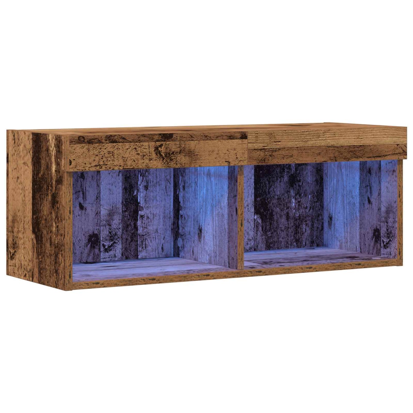 vidaXL TV Cabinet Set Old wood 80 x 30 x 30 cm Engineered Wood