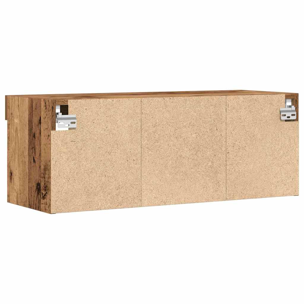 vidaXL TV Cabinet Set 2 pcs Old wood 80 x 30 x 30 cm Engineered Wood