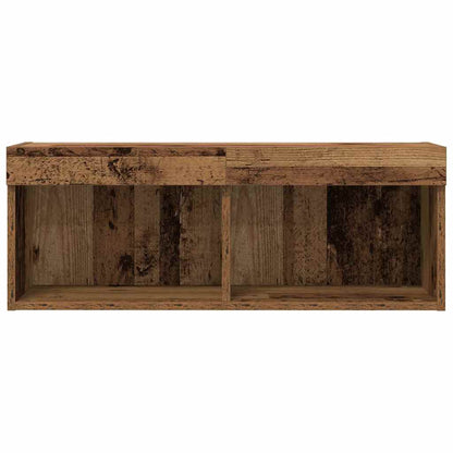 vidaXL TV Cabinet Set 2 pcs Old wood 80 x 30 x 30 cm Engineered Wood