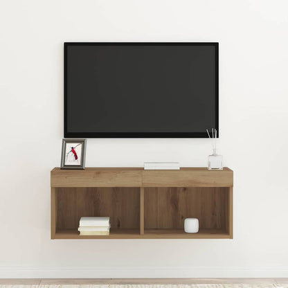 vidaXL TV Cabinet Set 80 x 30 x 30 cm Artisan oak Engineered Wood