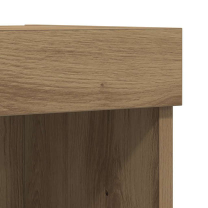 vidaXL TV Cabinet Set with LED 2 pcs Artisan Oak 80 x 30 x 30 cm
