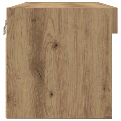 vidaXL TV Cabinet Set with LED 2 pcs Artisan Oak 80 x 30 x 30 cm