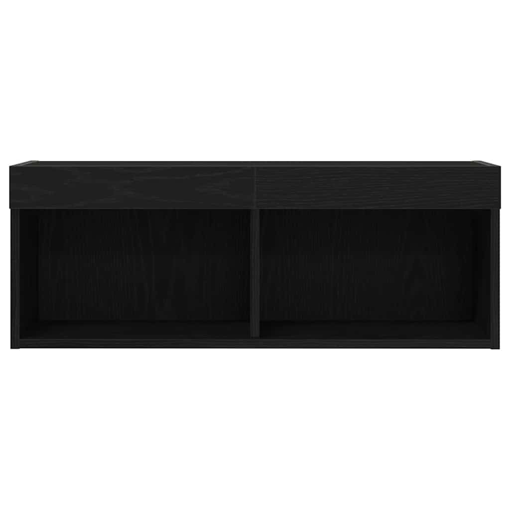 vidaXL TV Cabinet Set Black Oak 80 x 30 x 30 cm Engineered Wood
