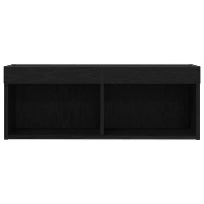 vidaXL TV Cabinet Set Black Oak 80 x 30 x 30 cm Engineered Wood