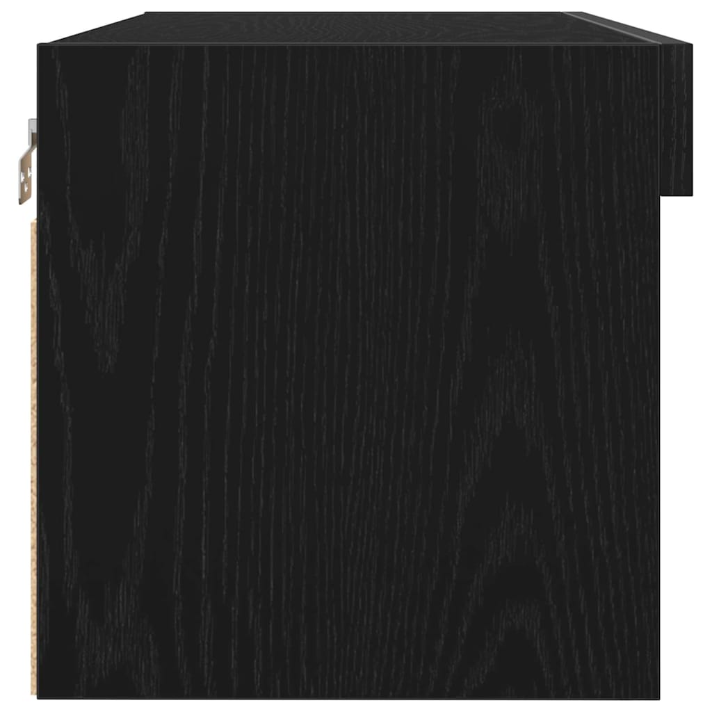 vidaXL TV Cabinet Set Black Oak 80 x 30 x 30 cm Engineered Wood