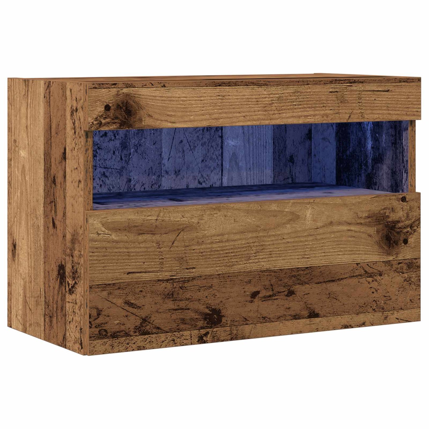 vidaXL TV Wall Cabinet Old wood 60 x 30 x 40 cm Engineered Wood