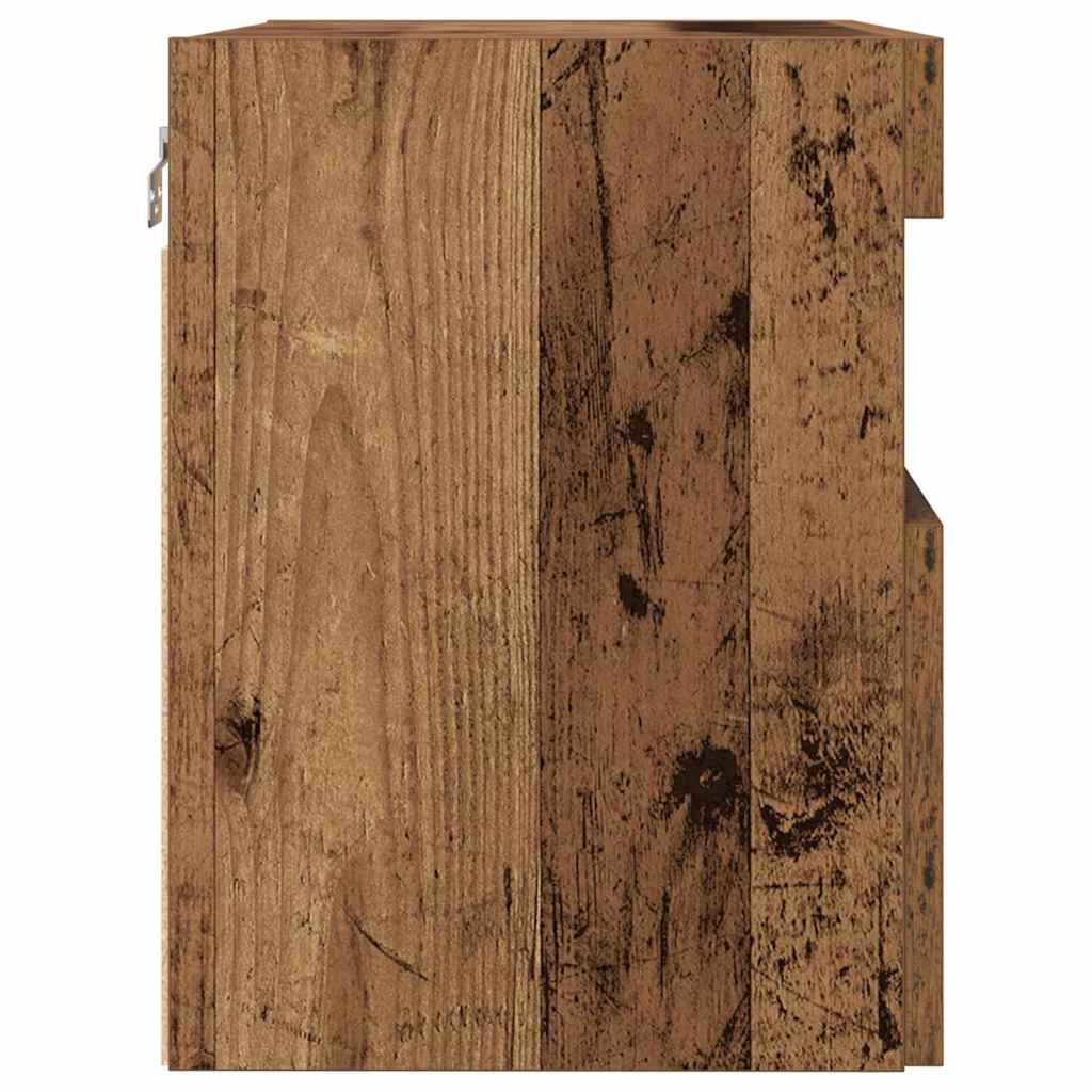 vidaXL TV Wall Cabinet 2 pcs Old wood 60 x 30 x 40 cm Engineered Wood