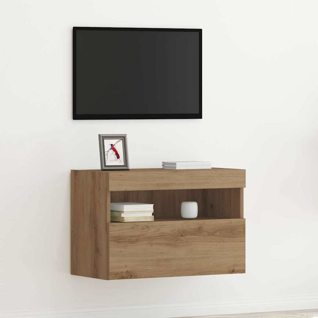 vidaXL TV Wall Cabinet 60 x 30 x 40 cm Artisan oak Engineered Wood