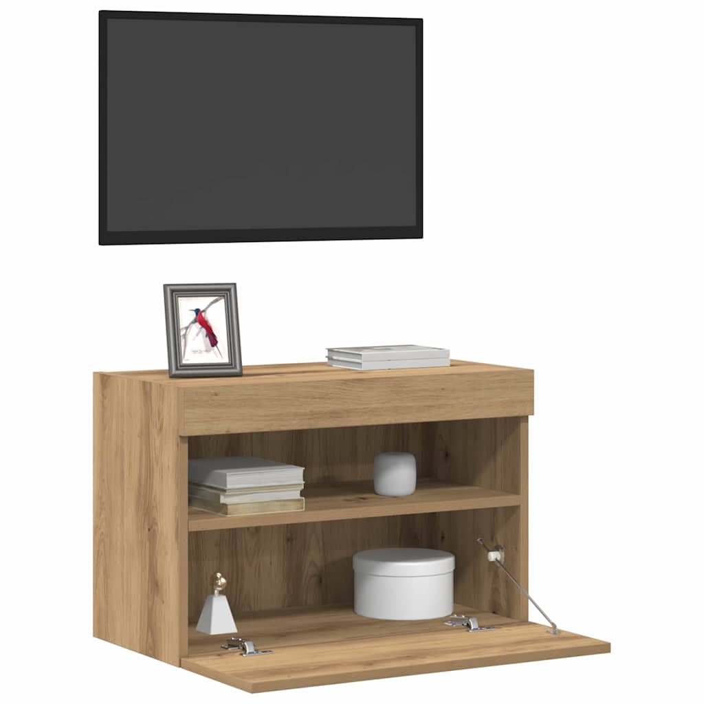 vidaXL TV Wall Cabinet 60 x 30 x 40 cm Artisan oak Engineered Wood