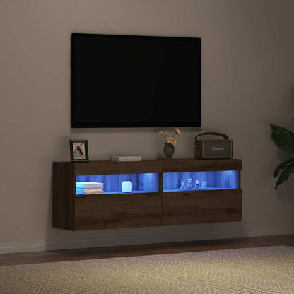 vidaXL TV Wall Cabinet 2 pcs Artisan oak Engineered Wood