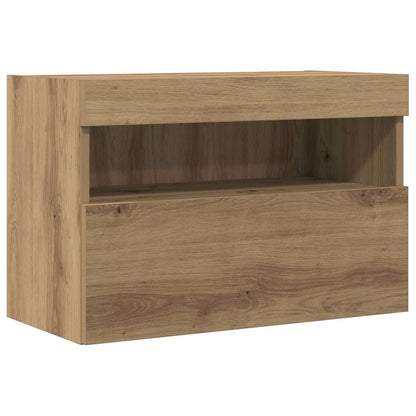 vidaXL TV Wall Cabinet 2 pcs Artisan oak Engineered Wood
