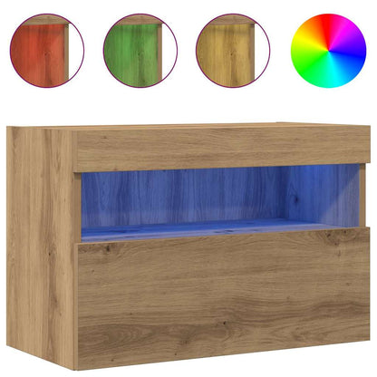 vidaXL TV Wall Cabinet 2 pcs Artisan oak Engineered Wood
