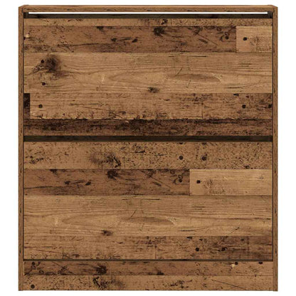 vidaXL Shoe Cabinet Old Wood 80 x 21 x 87.5 cm Engineered Wood