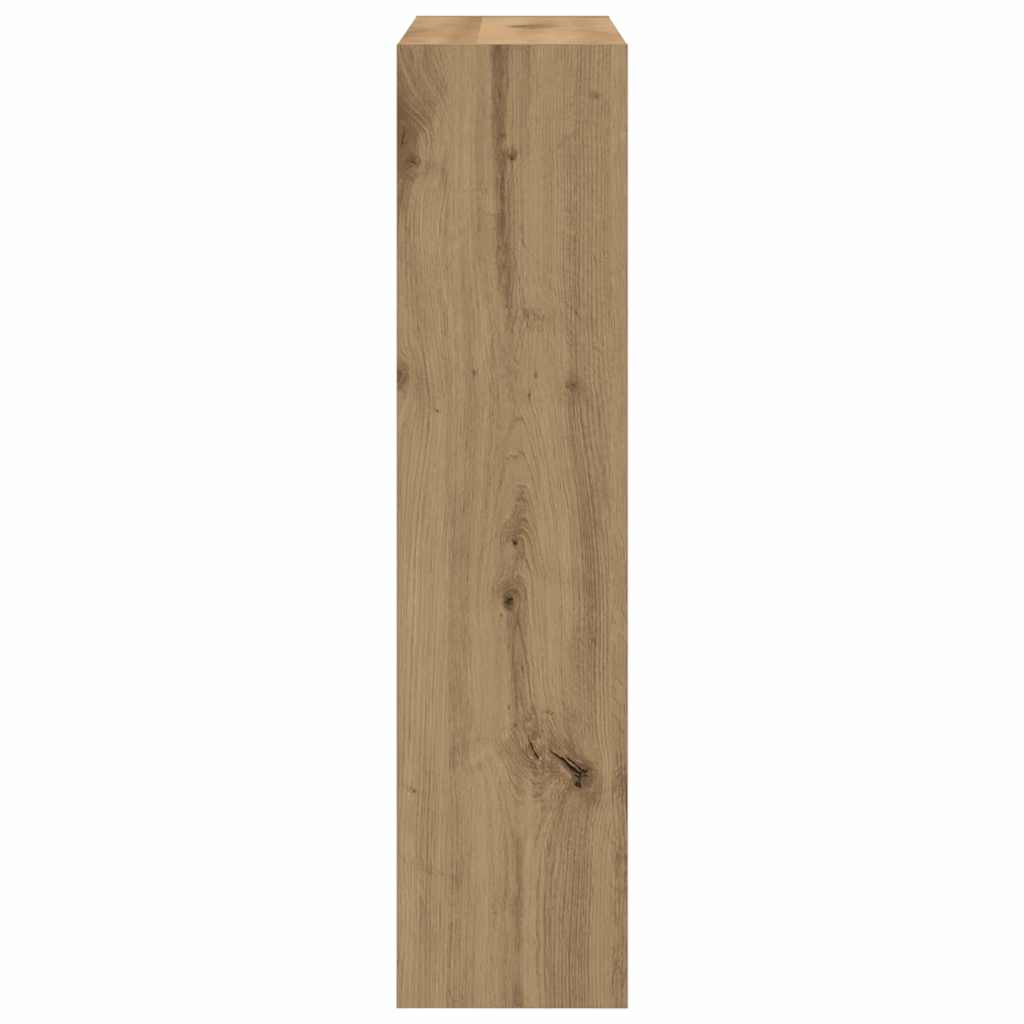 vidaXL Shoe Cabinet 80 x 21 x 87.5 cm Engineered Wood Smoked Oak
