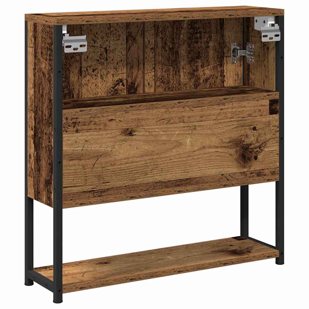 vidaXL Mirror Cabinet Old Wood 60 x 16 x 60 cm Engineered Wood
