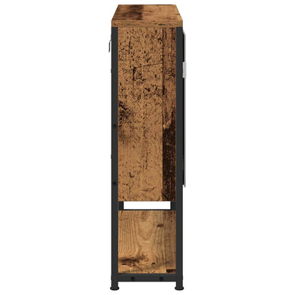 vidaXL Mirror Cabinet Old Wood 60 x 16 x 60 cm Engineered Wood