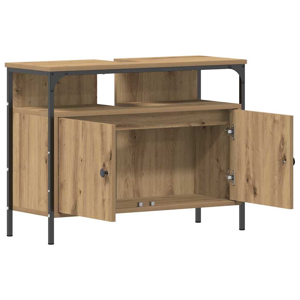 vidaXL Mirror Cabinet Artisan Oak 60 x 16 x 60 cm Engineered Wood