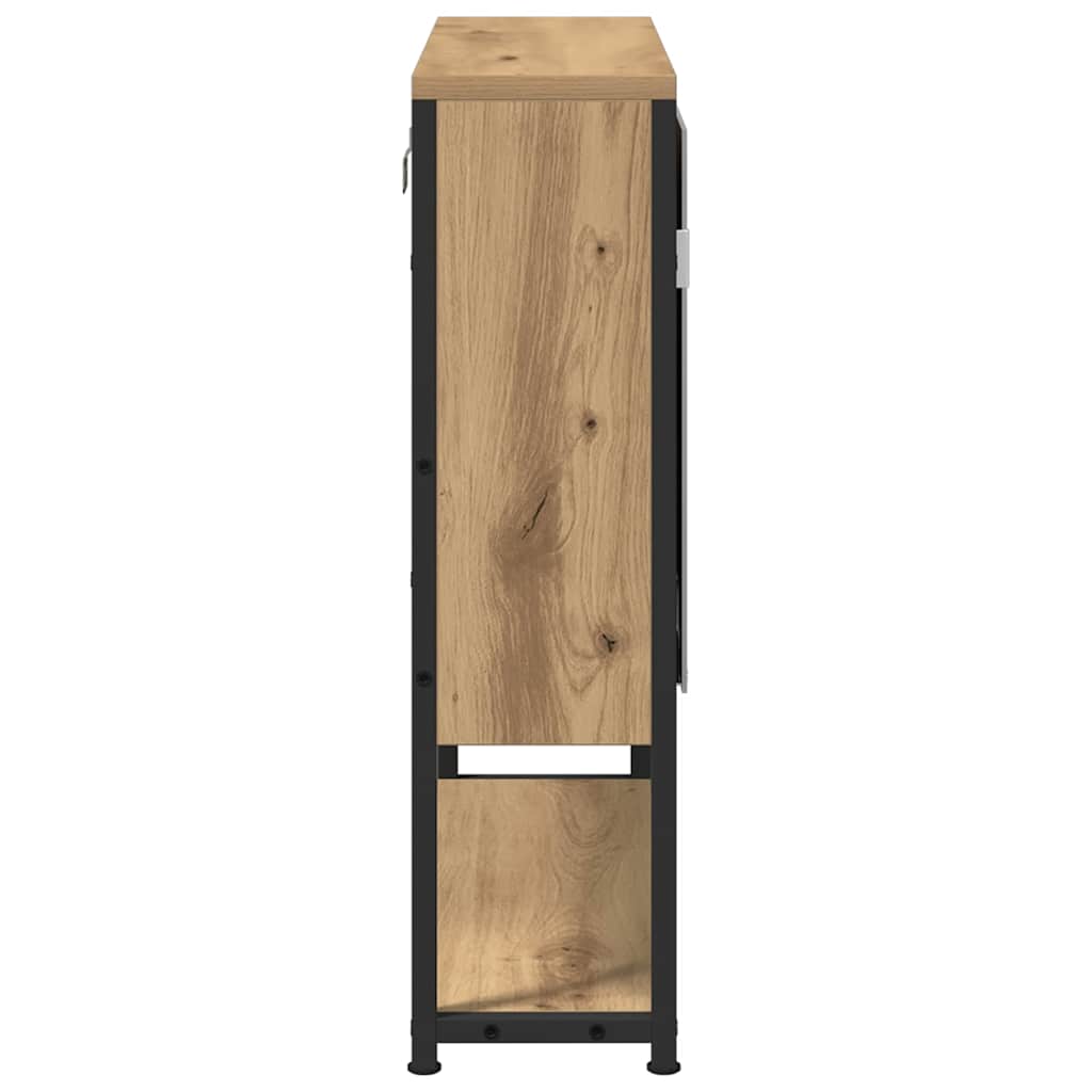 vidaXL Mirror Cabinet Artisan Oak 60 x 16 x 60 cm Engineered Wood