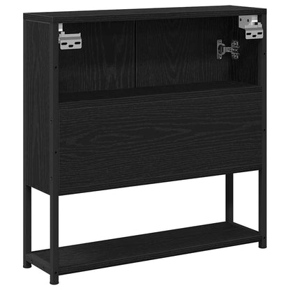 vidaXL Mirror Cabinet Black Oak 60 x 16 x 60 cm Engineered Wood