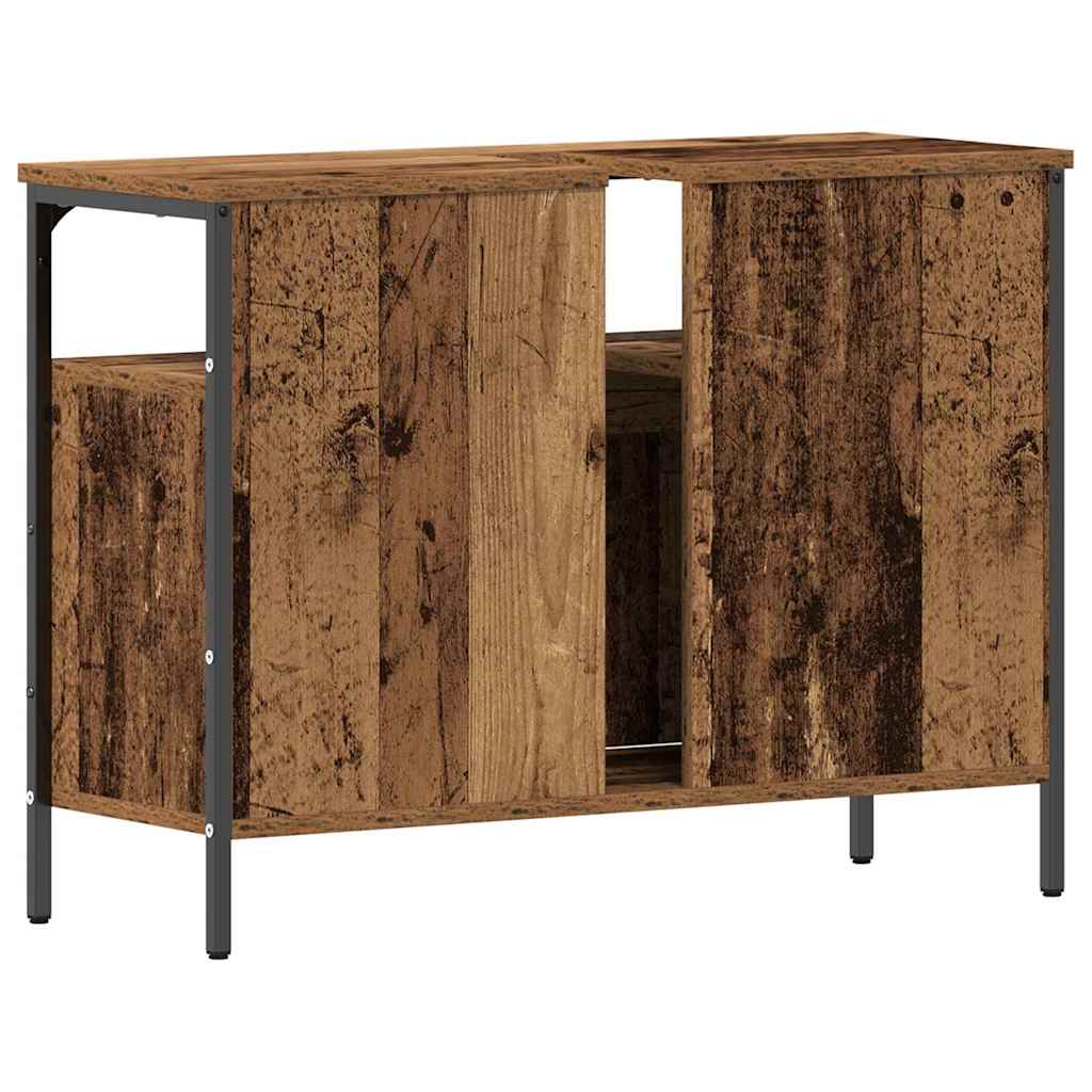 vidaXL Bathroom Sink Cabinet Old wood 80 x 30 x 60 cm Engineered Wood
