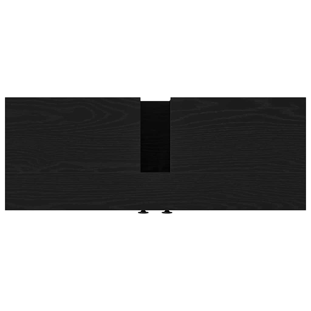 vidaXL Bathroom Sink Cabinet Black oak 80 x 30 x 60 cm Engineered Wood