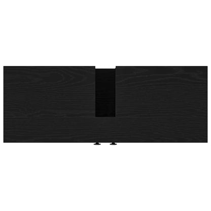 vidaXL Bathroom Sink Cabinet Black oak 80 x 30 x 60 cm Engineered Wood